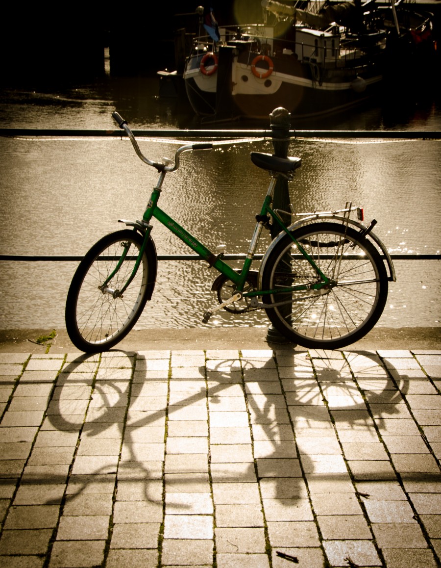 parked bicycle