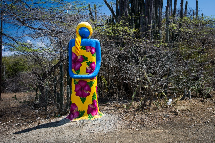 Colorful statue