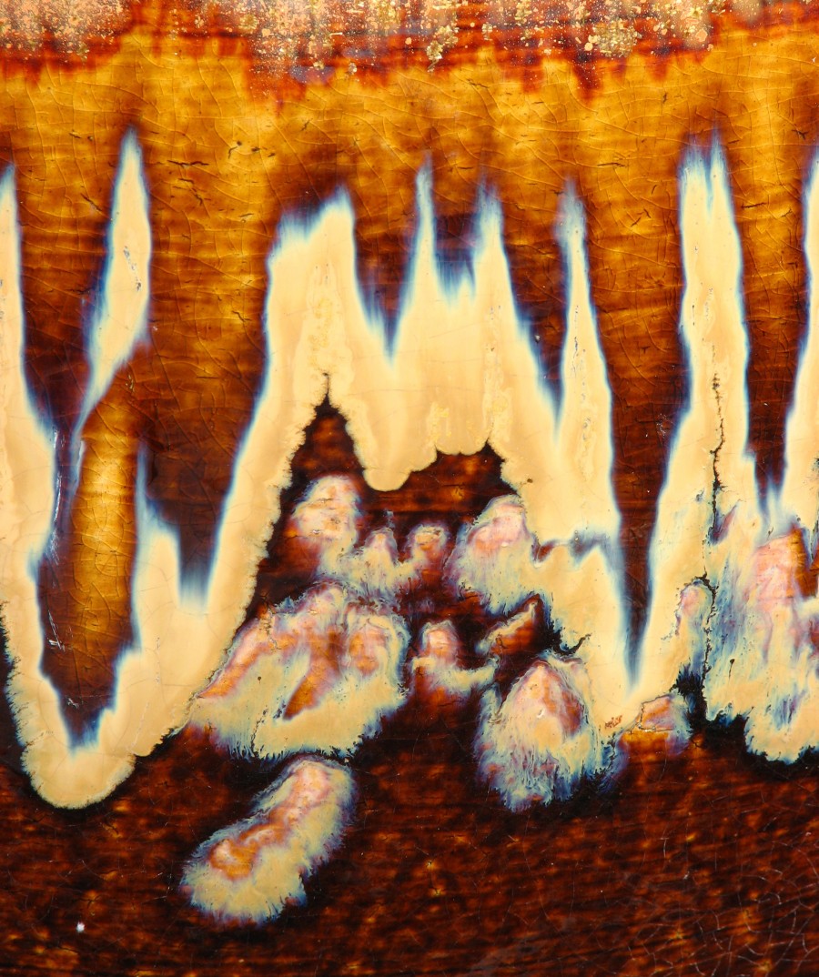 orange pottery texture