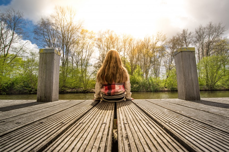 Sitting by the water