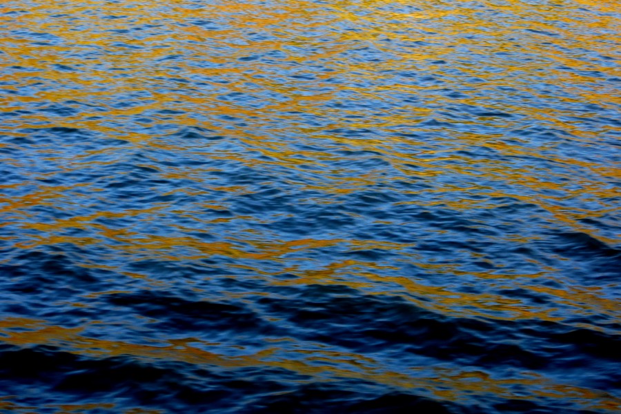 blue-and-gold water texture