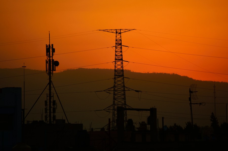 City sunset