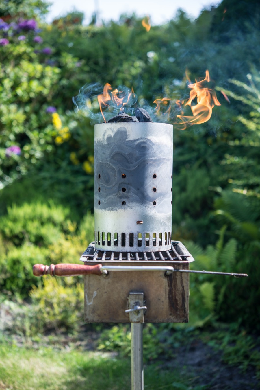 Preparing the BBQ