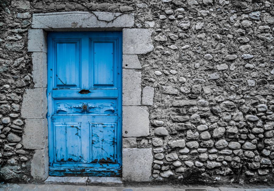 Blue door