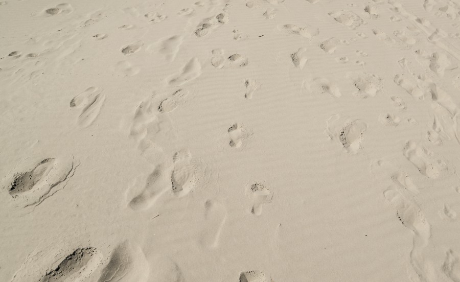 Footprints in the sand