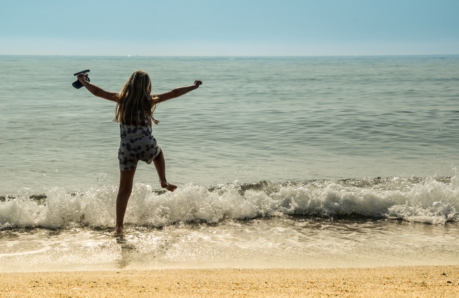 Happy in the sea