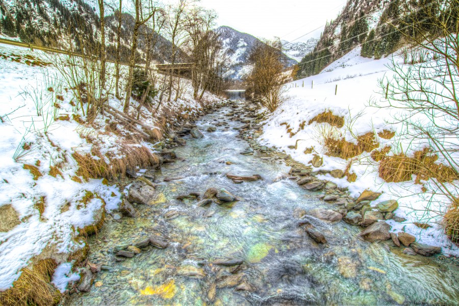 Very cold river