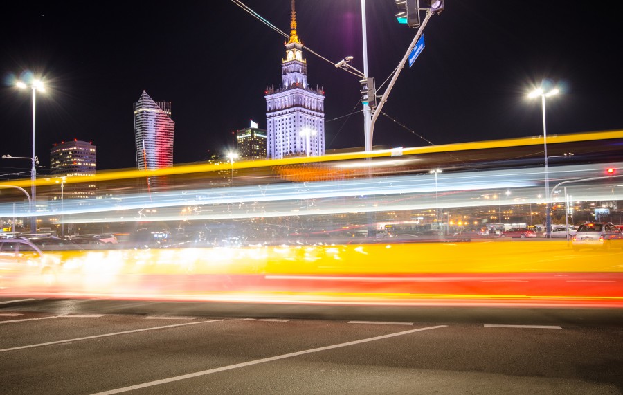 Traffic in Warsaw
