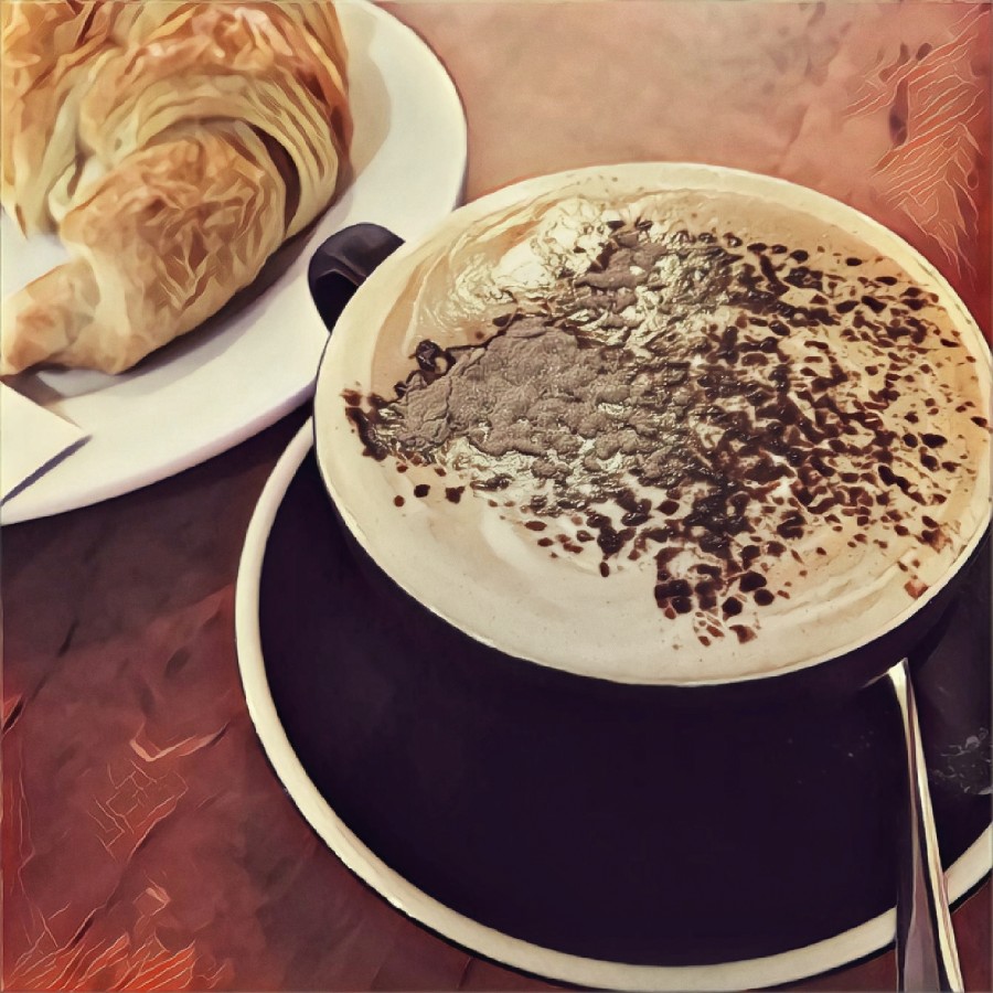 Coffee Time (Painting Looks like)