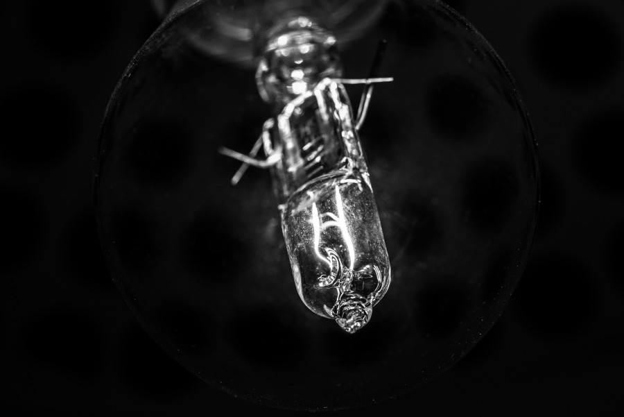 Close up from lamp
