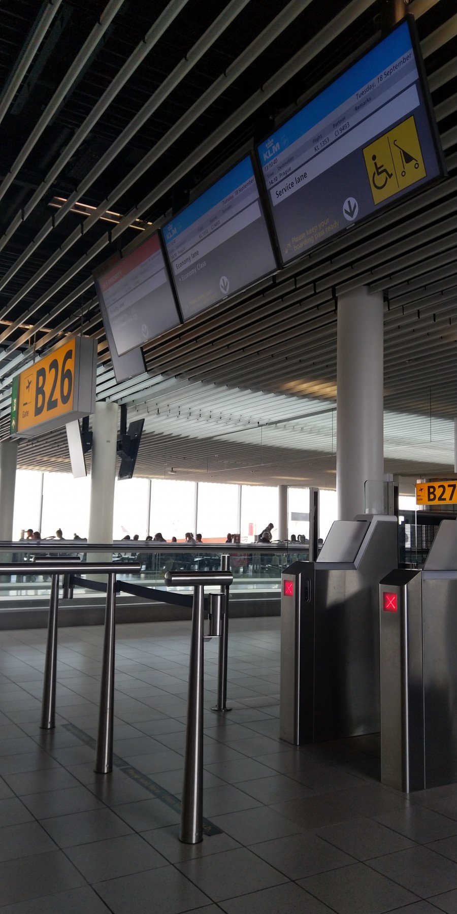 Terminal at schiphol airport