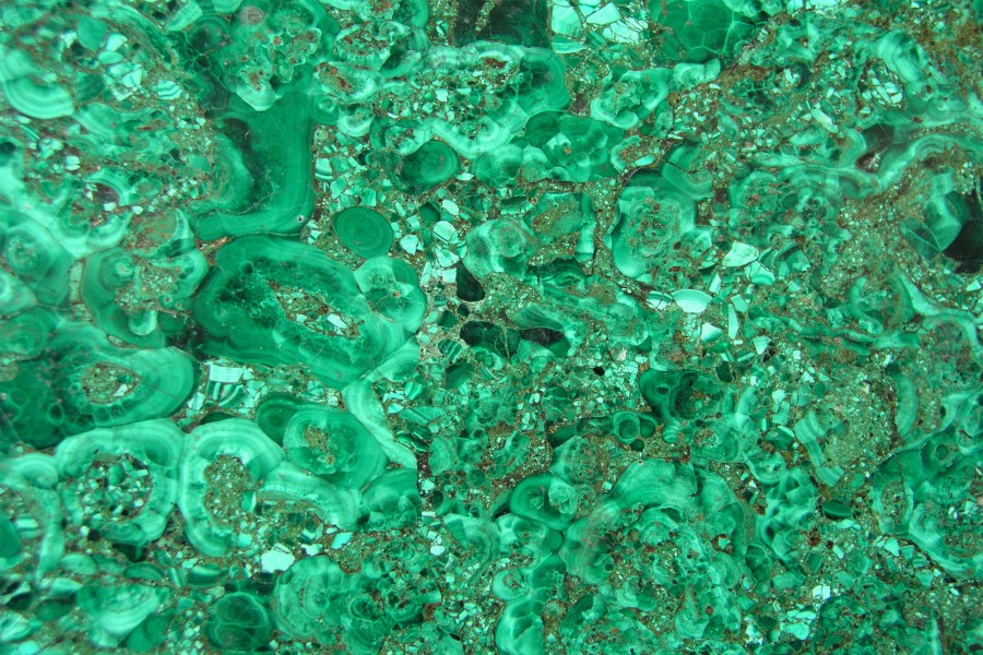 malachite closeup