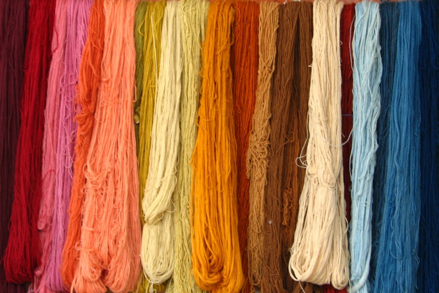 skeins of yarn