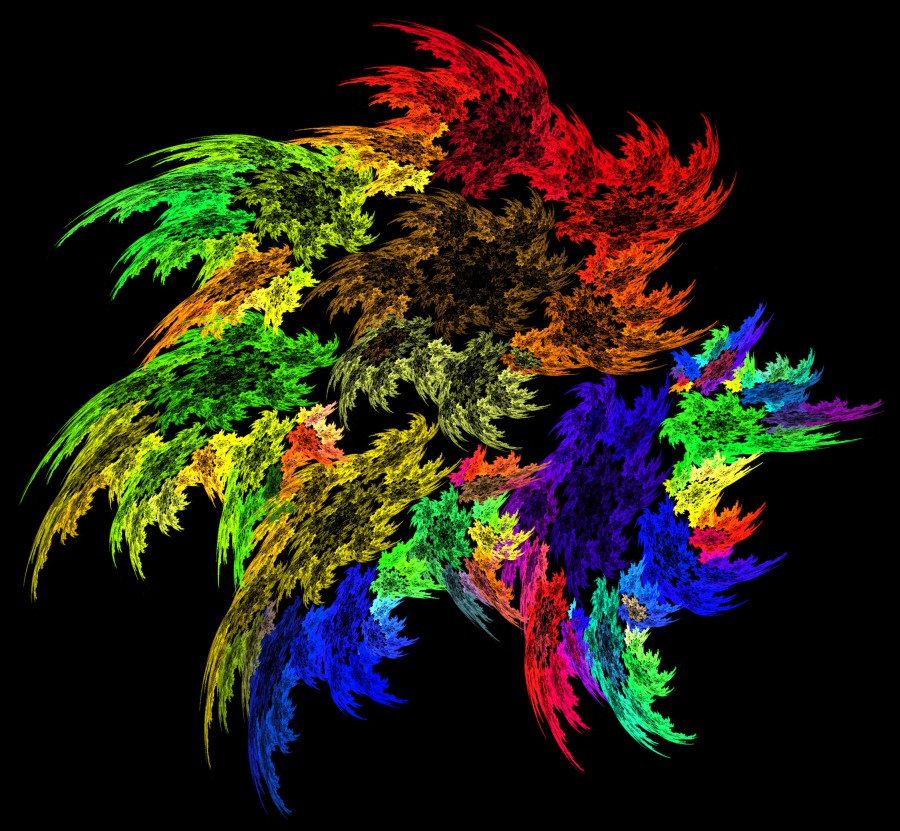 Apophysis flame fractal 54