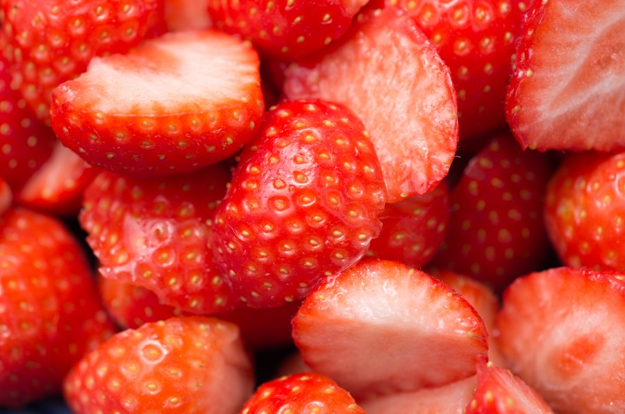 Strawberries macro
