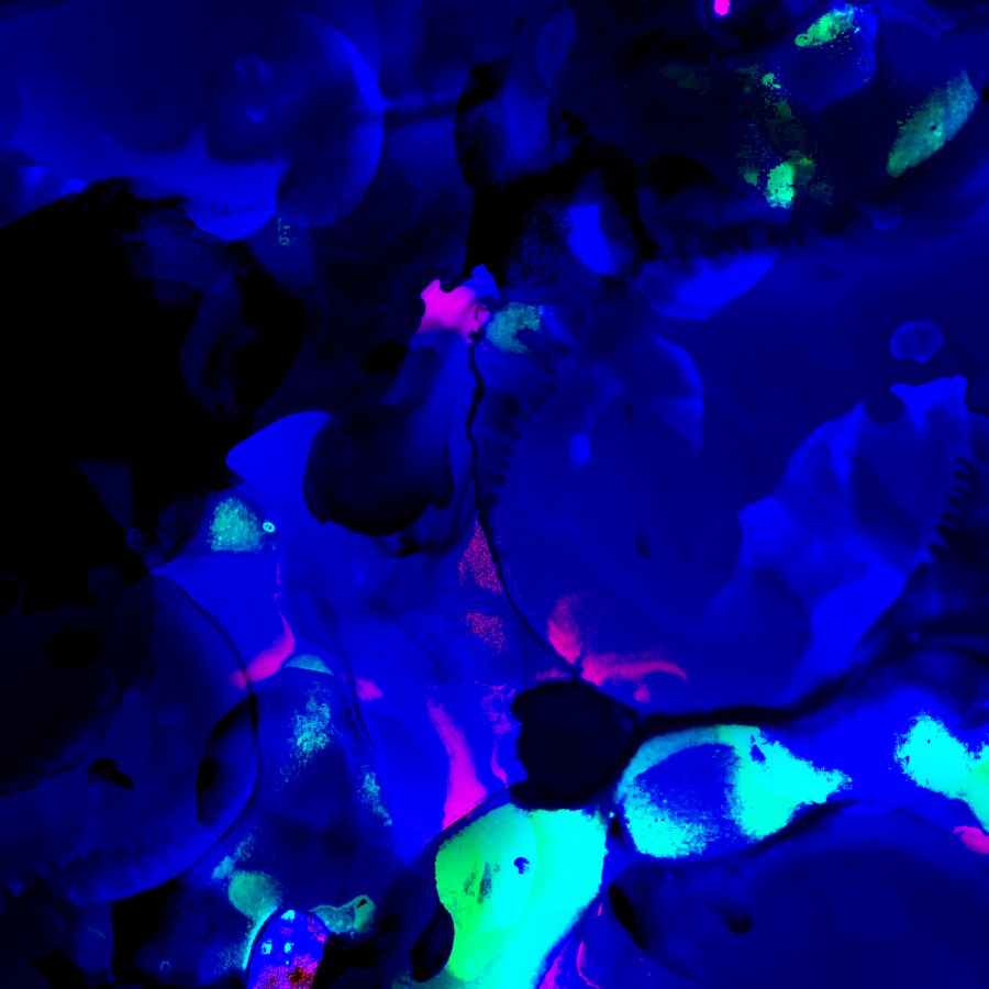 Blue alcohol ink wallpaper