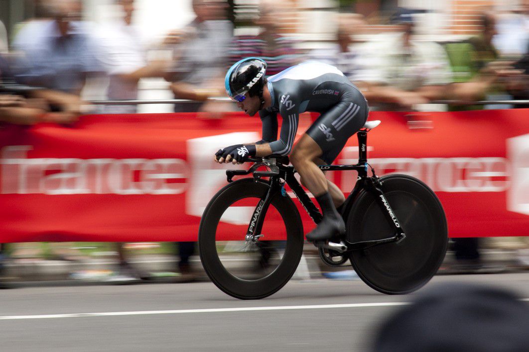Professional Cyclist Bike Fast