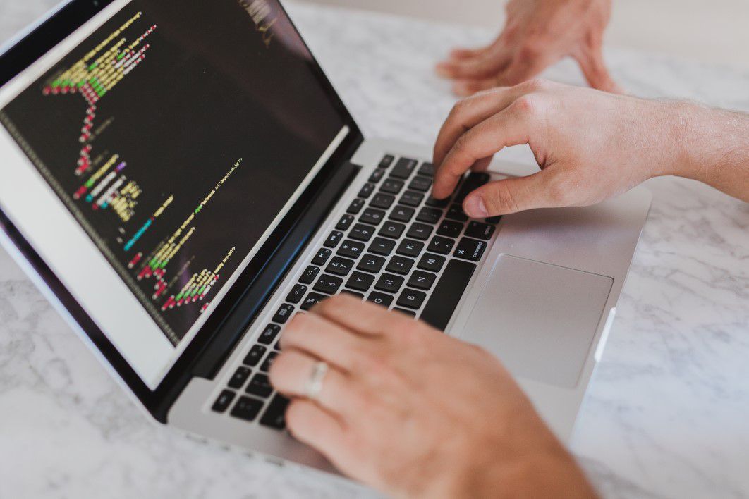 MacBook HTML Code Coding