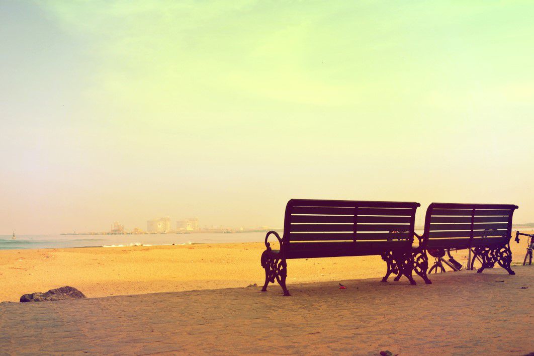 Beach Benches Summer