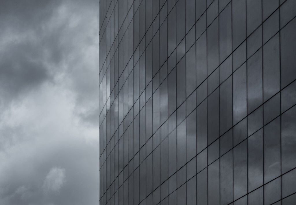 Clouds Reflecting on Skyscraper