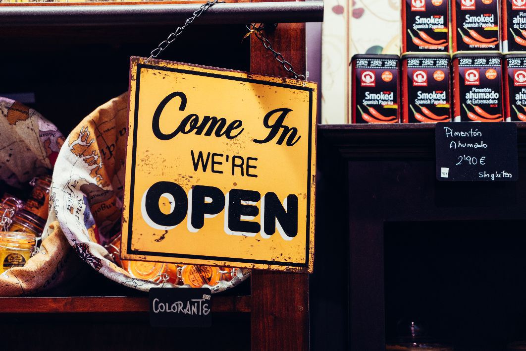 Come in We Are Open Sign