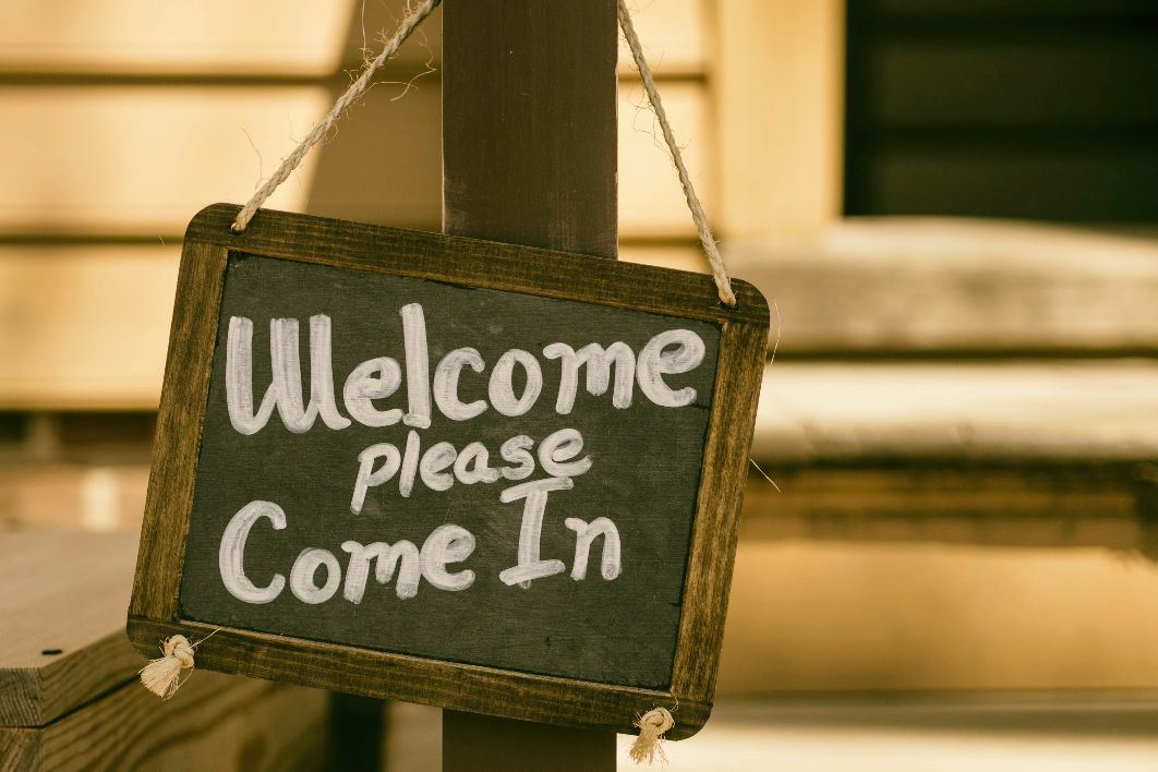 Welcome Street Sign