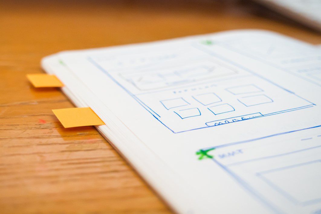 Sketch Wireframe Web Design Notes