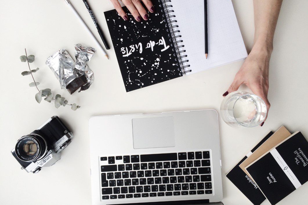 Laptop Camera Notepad Water