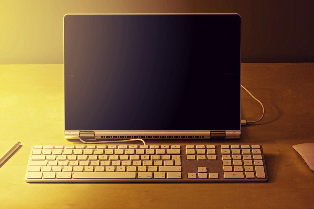 Gold Keyboard Monitor Mouse