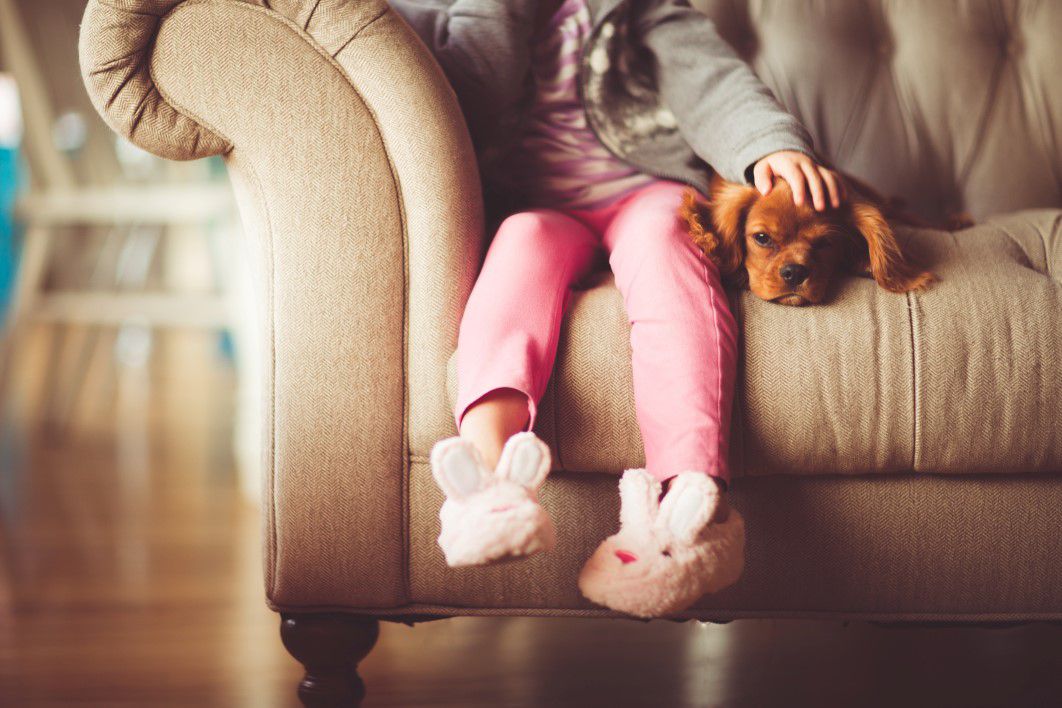 Girl Puppy Sofa