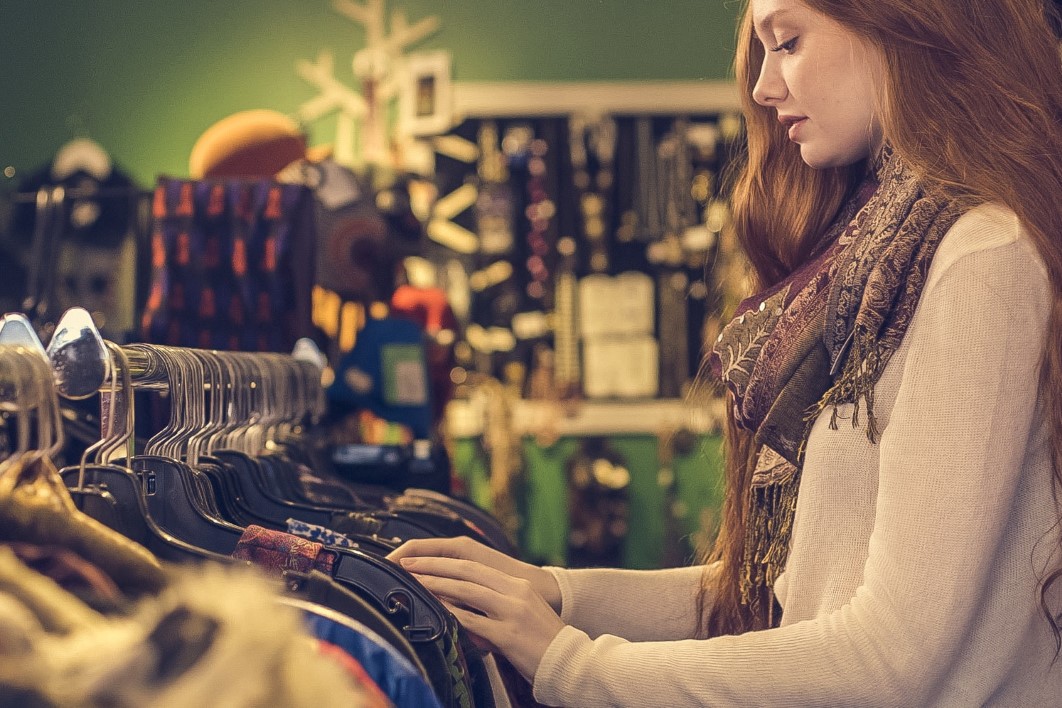 Woman Shopping Clothes