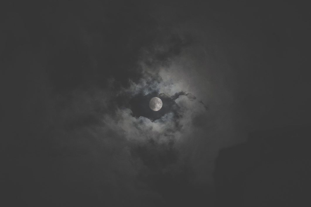 Moon Clouds Night