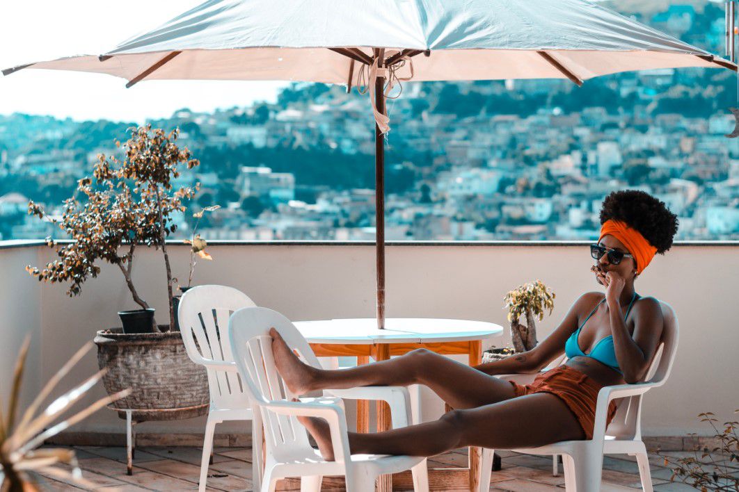 Woman Bikini Relaxed