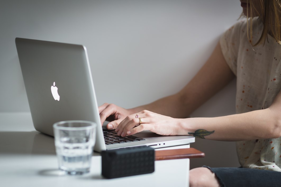 Woman Working Laptop