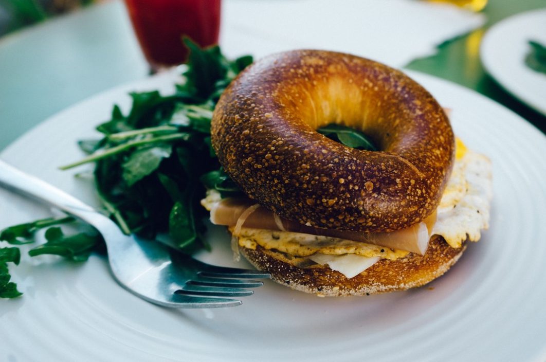Breakfast Bagel Eggs