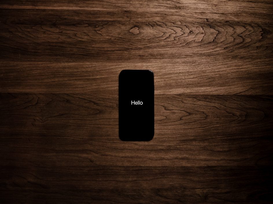 iPhone Wood Desktop