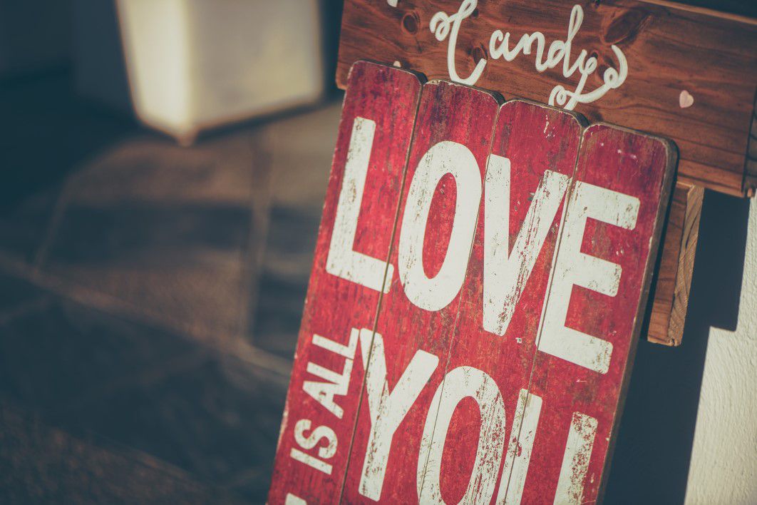 Love Wood Sign Rustic