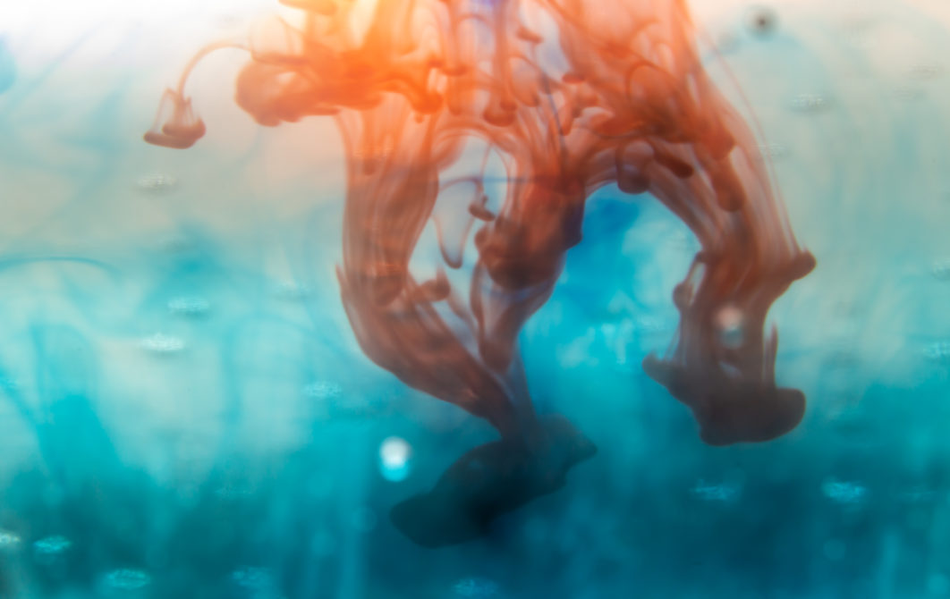 Colored Ink and Water