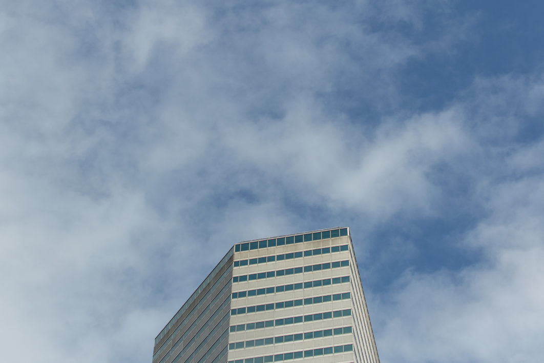 Skyscraper Clouds Angle