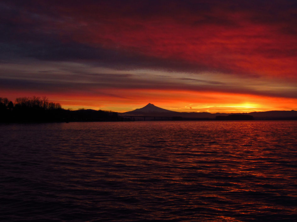 Sunset over Lake