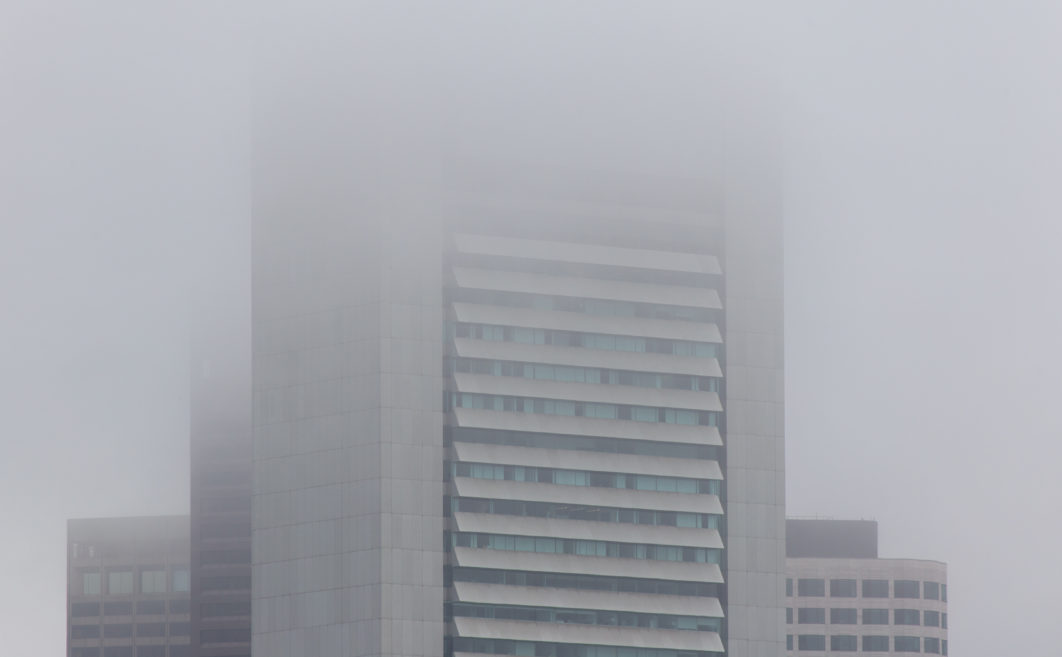 City Fog Buildings