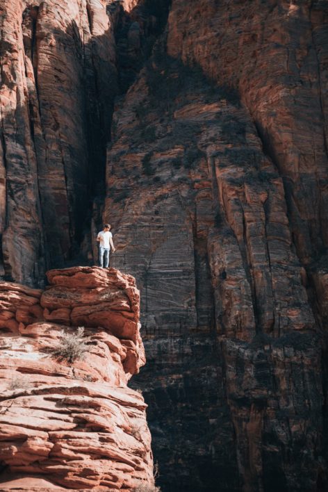 Man on Cliff