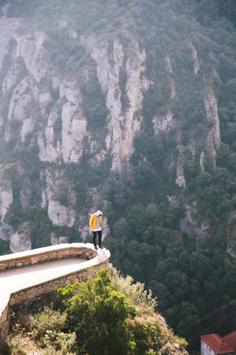 Travel Hiker Cliff