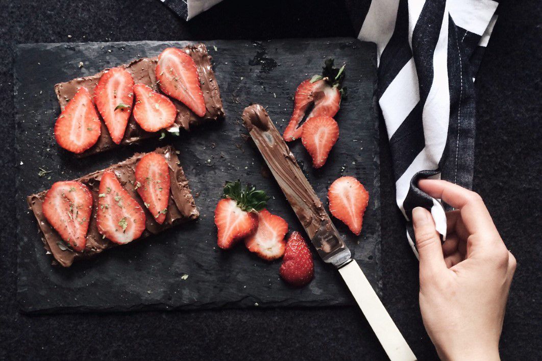 Sliced Strawberry Chocolate