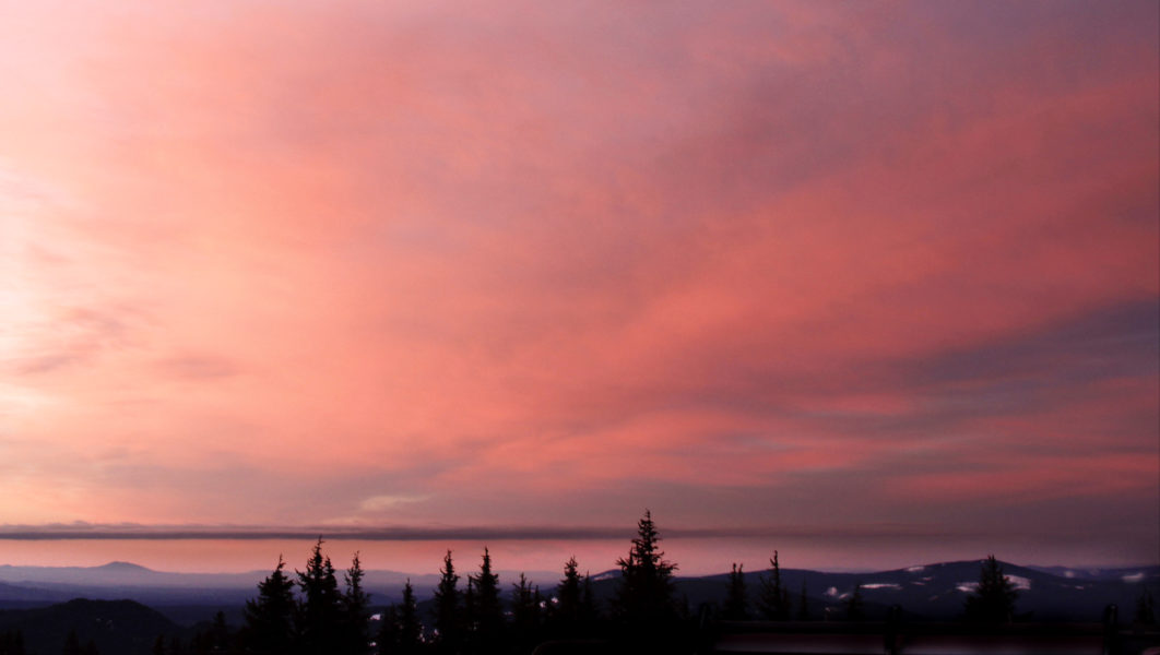 Sunset Clouds Trees
