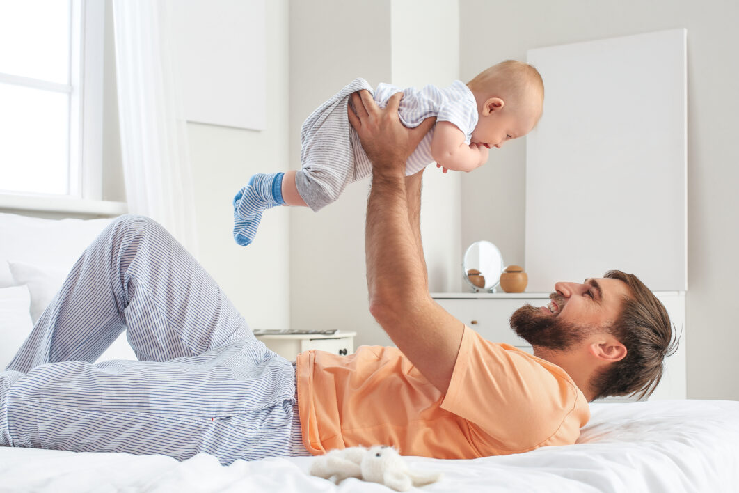 Father and Baby Playing