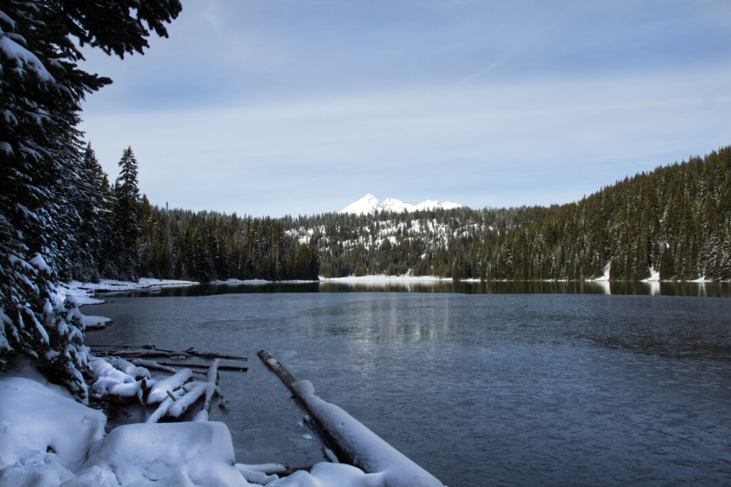 Winter Lake Landscape