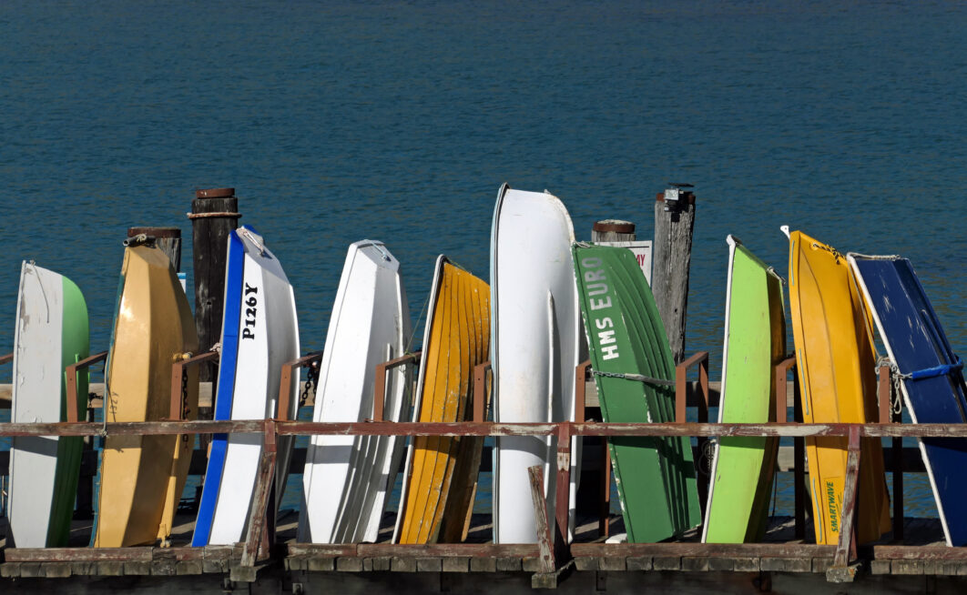 Colorful Boats Water