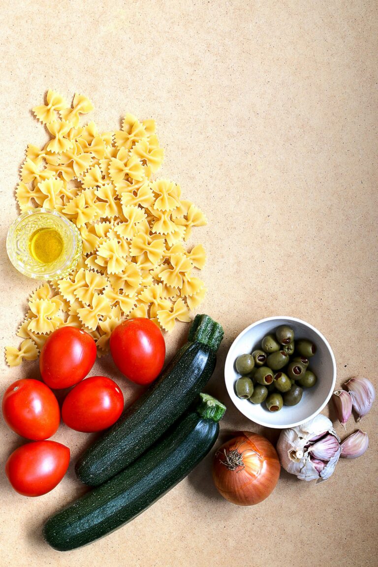 Pasta Ingredients Top