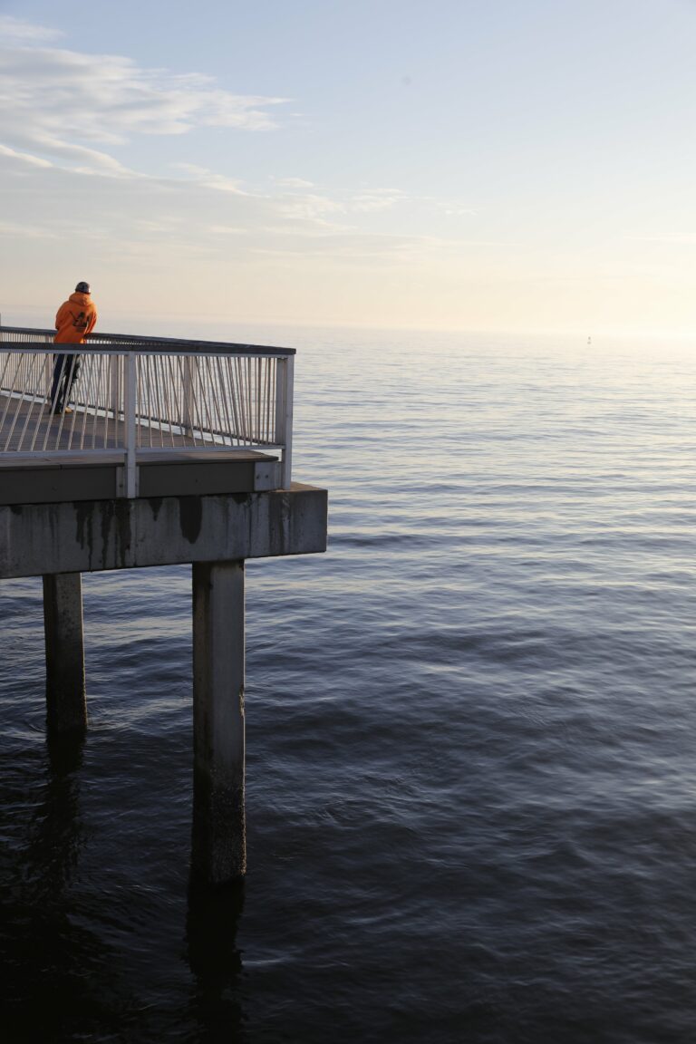 Pier Man Ocean